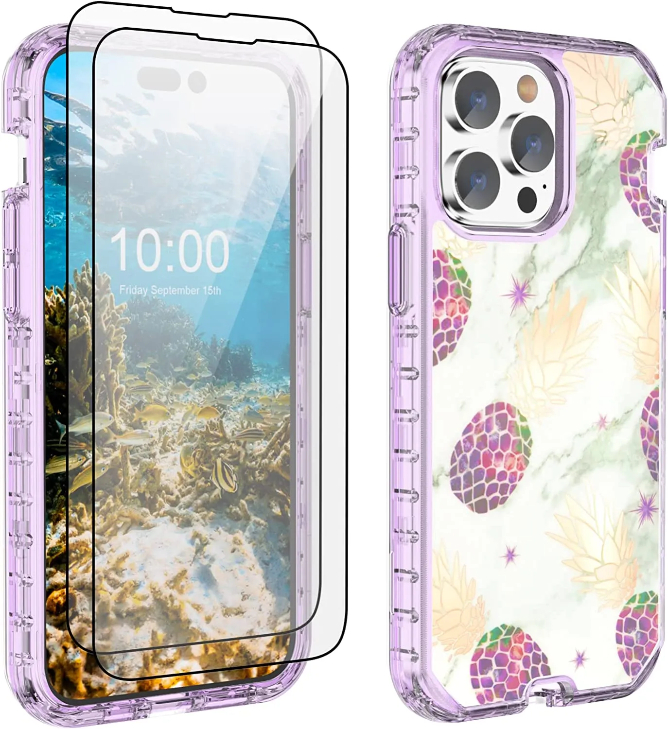 iPhone 14 Pro Max Marble Pineapple Case