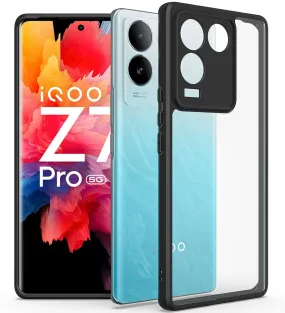 iQOO Z7 Pro/Vivo T2 Pro 5G (FOSO) Royal Shock Proof Back Cover Case | (PC TPU) - Clear