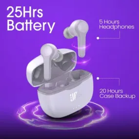 JBL Tune 215TWS True Wireless Earbud Headphones White