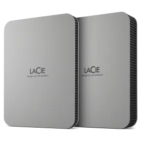 Lacie Mobile Drive (2022) External Hard Drive 4 Tb 2.5" Usb Type-C 3.2 Gen 1 (3.1 Gen 1) Silver