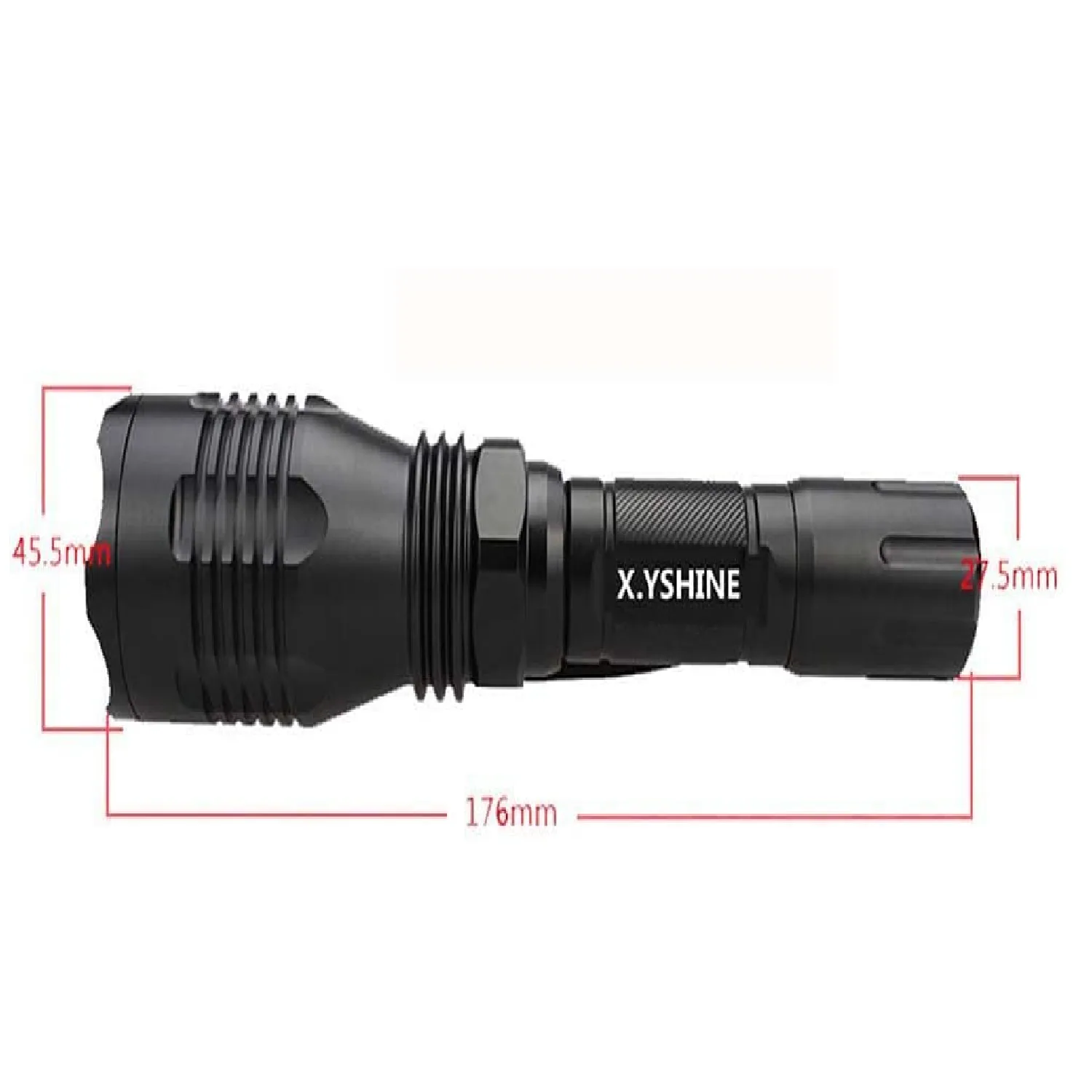 LED hunting flashlight | HS-802 250 Yards Cree Coyote Hog Red Light Flashlight