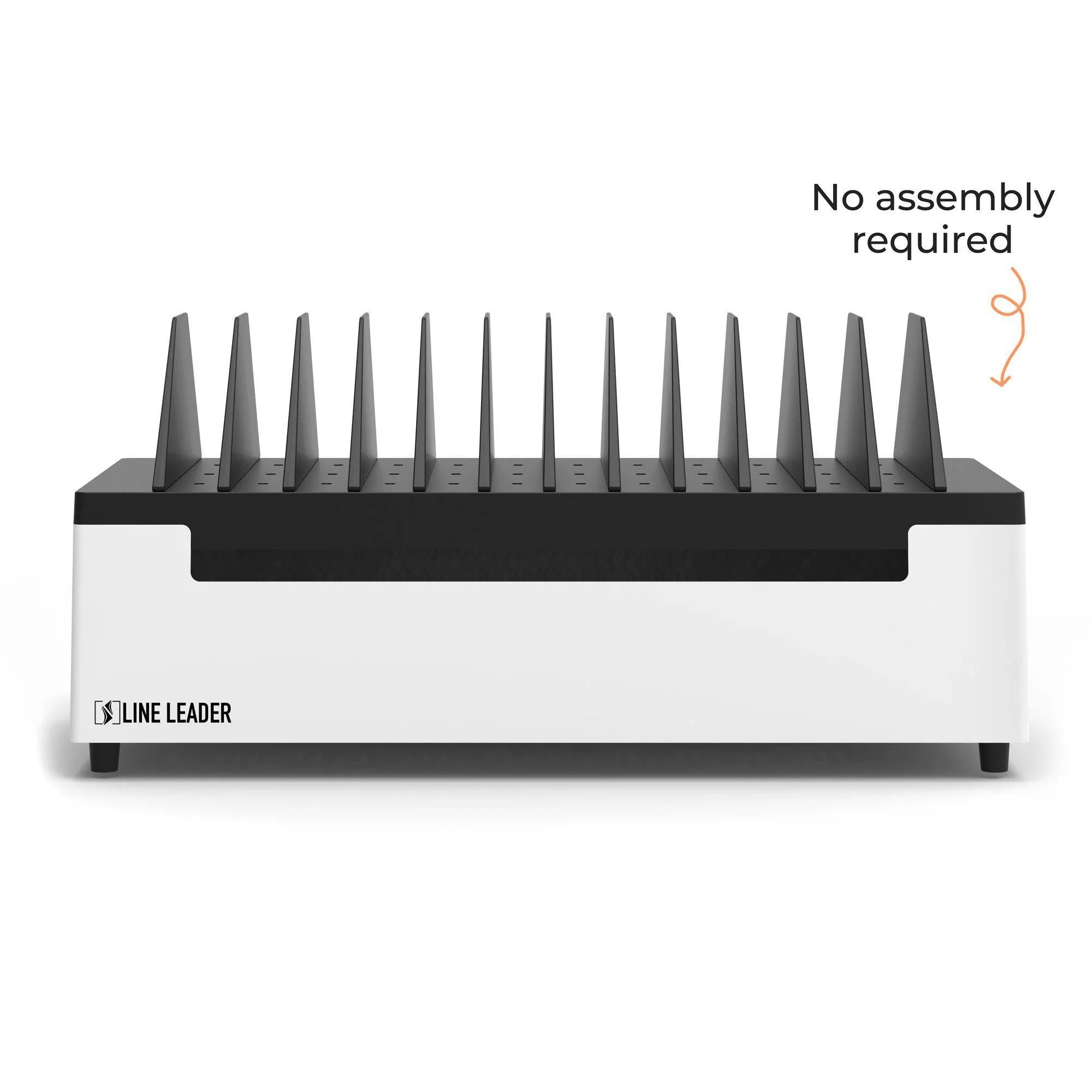 Line Leader Desktop Open Charging Station – Holds Up to 12 Devices