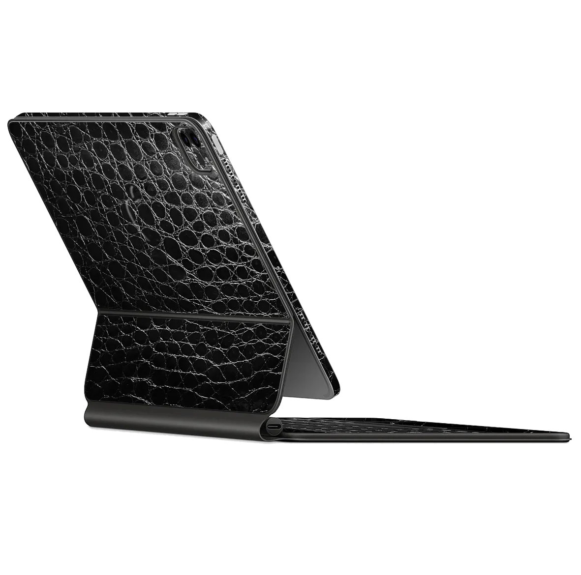 Magic Keyboard for iPad Pro 12.9" (Gen 3-4) LUXURIA BLACK ALLIGATOR Leather Textured Skin