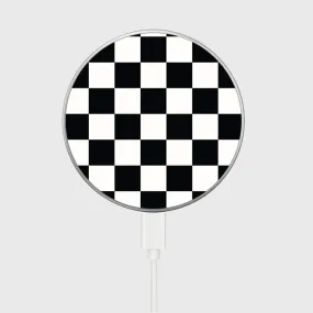 MagSafe Wireless Charger - Black Checkerboard Pattern