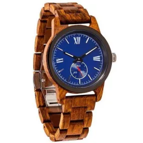 Men's Handcrafted Engraving Ambila Wood Watch - Best Gift Idea!