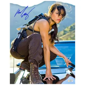 Michelle Rodriguez Autographed Fast and Furious Dodge Charger 11x14 Action Photo