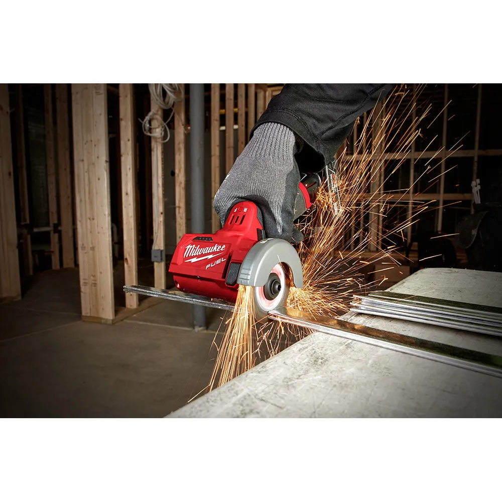 Milwaukee 2522-20x2BSK M12 FUEL 12V 3" Compact Cut Off Tool w/ Starter Kit