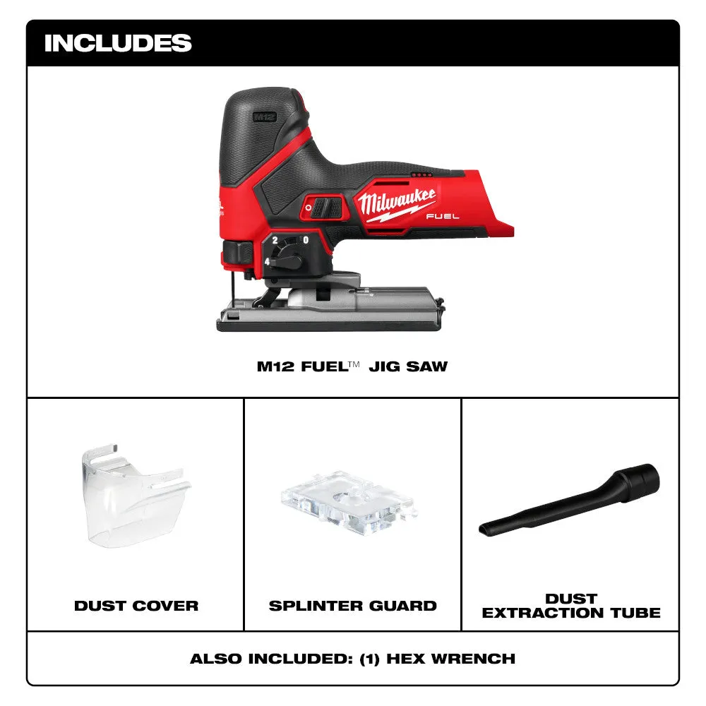 Milwaukee 2545-20 M12 FUEL 12V Brushless Cordless Jig Saw - Bare Tool