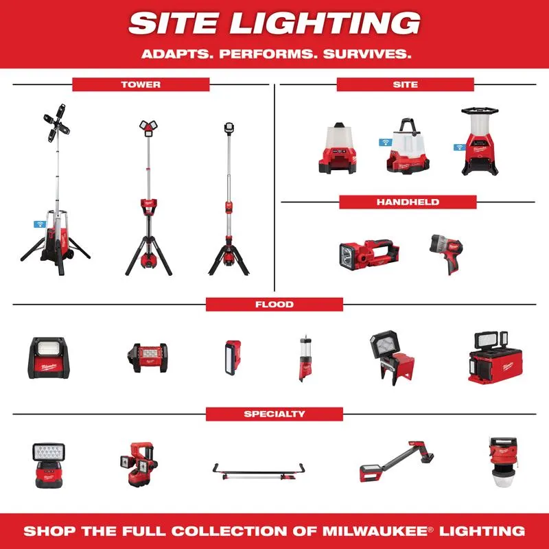 Milwaukee M12 100 lm Black/Red LED Work Light