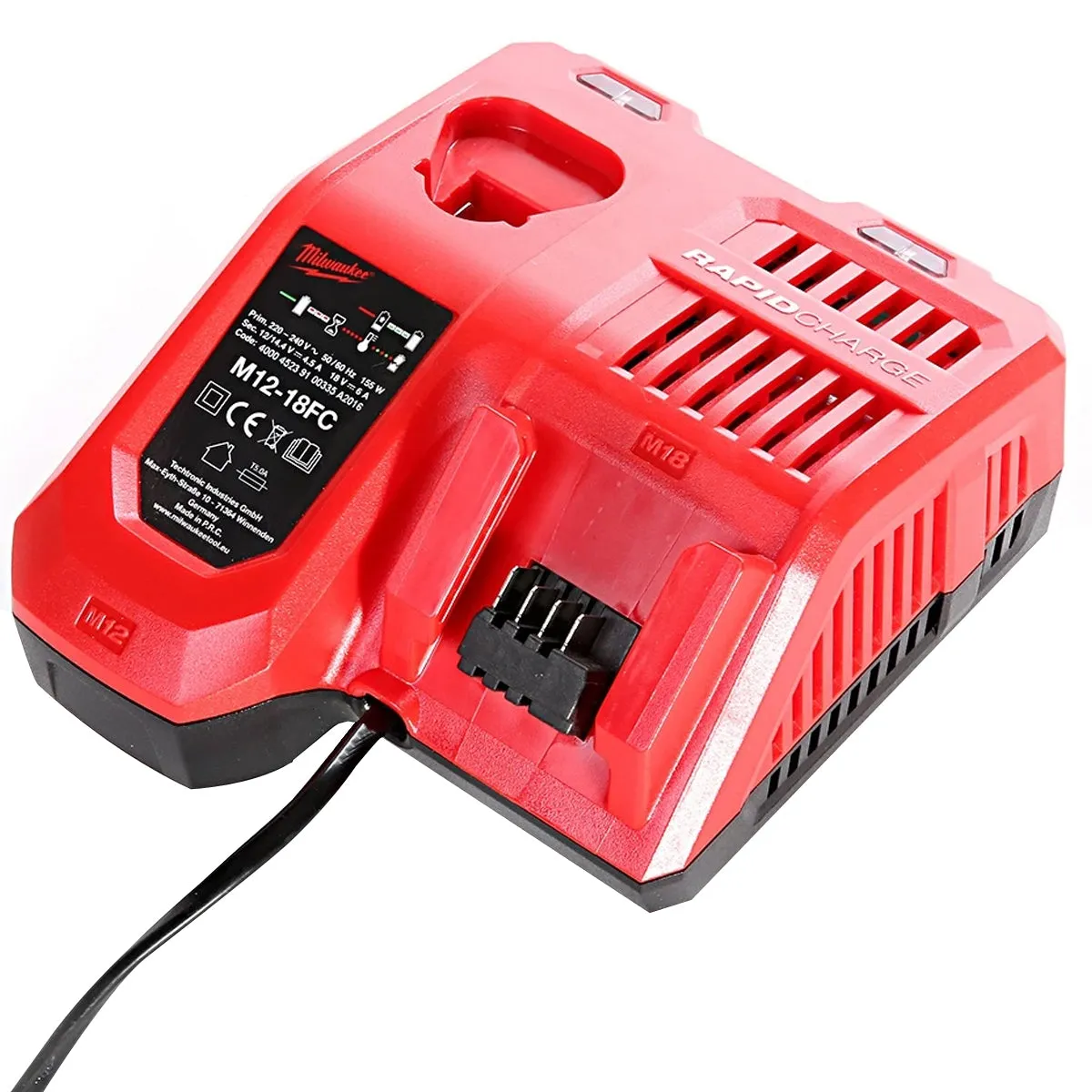 Milwaukee M18FTR-0X M18 18V Brushless FUEL Trimmer Router with 1 x 5.5Ah Battery Charger & Case