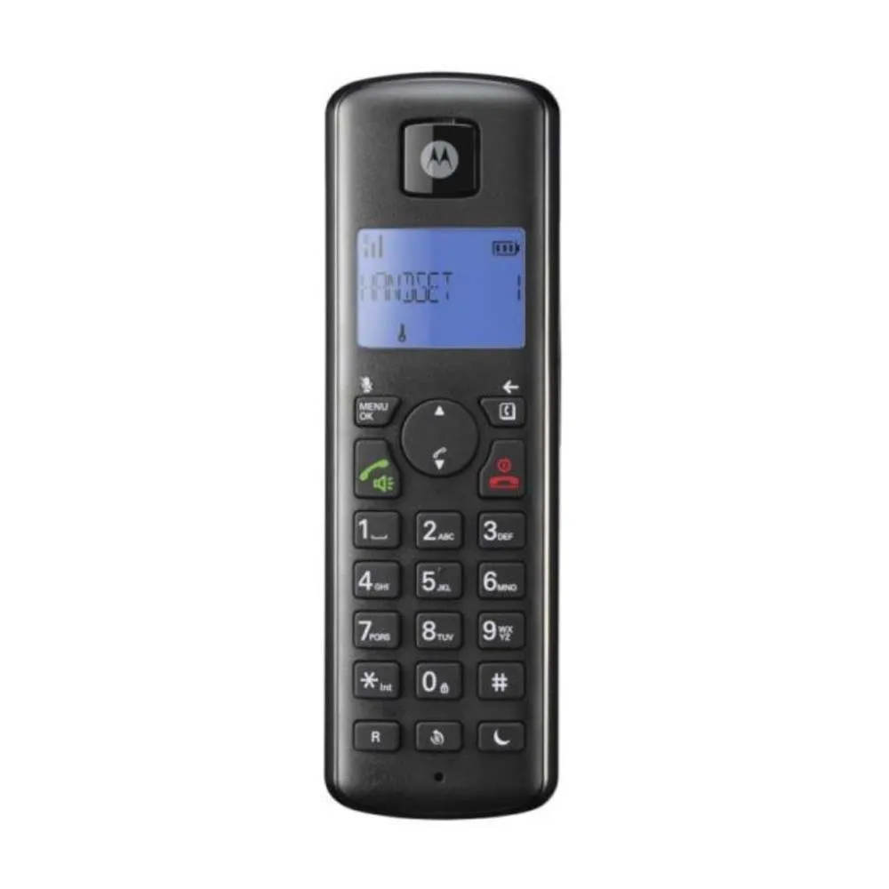 Motorola Cordless T401 Plus Single Home Phone / Office Phone / DECT Phone / House Phone / Telephone | T401  Wireless Phone