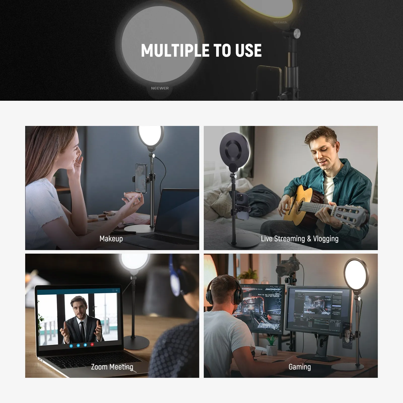 NEEWER R06 7" Desktop Phone Selfie Light Kit