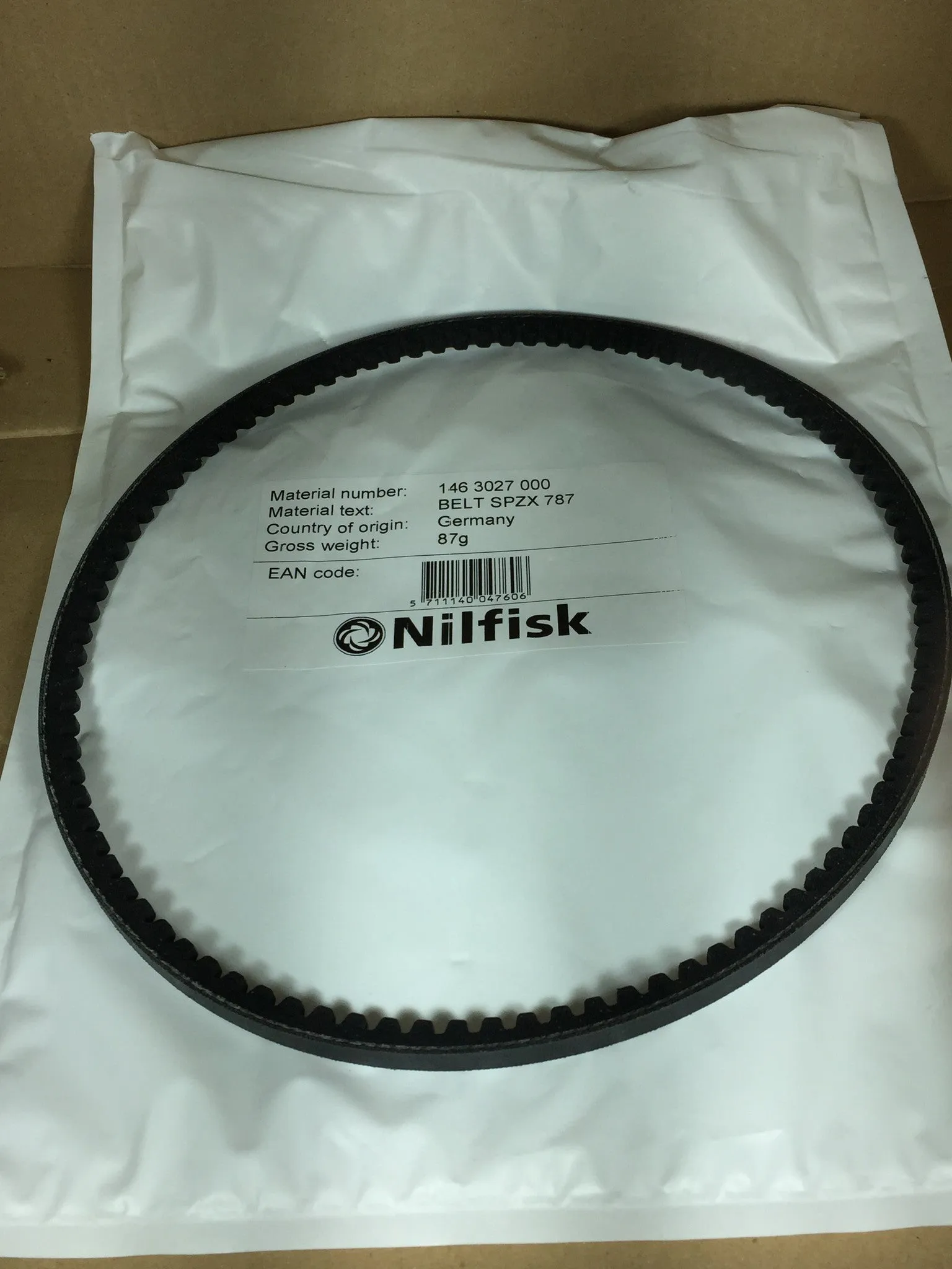 Nilfisk SW750 and ALTO Floortec 350 Battery Sweeper Main Broom Drive Belt