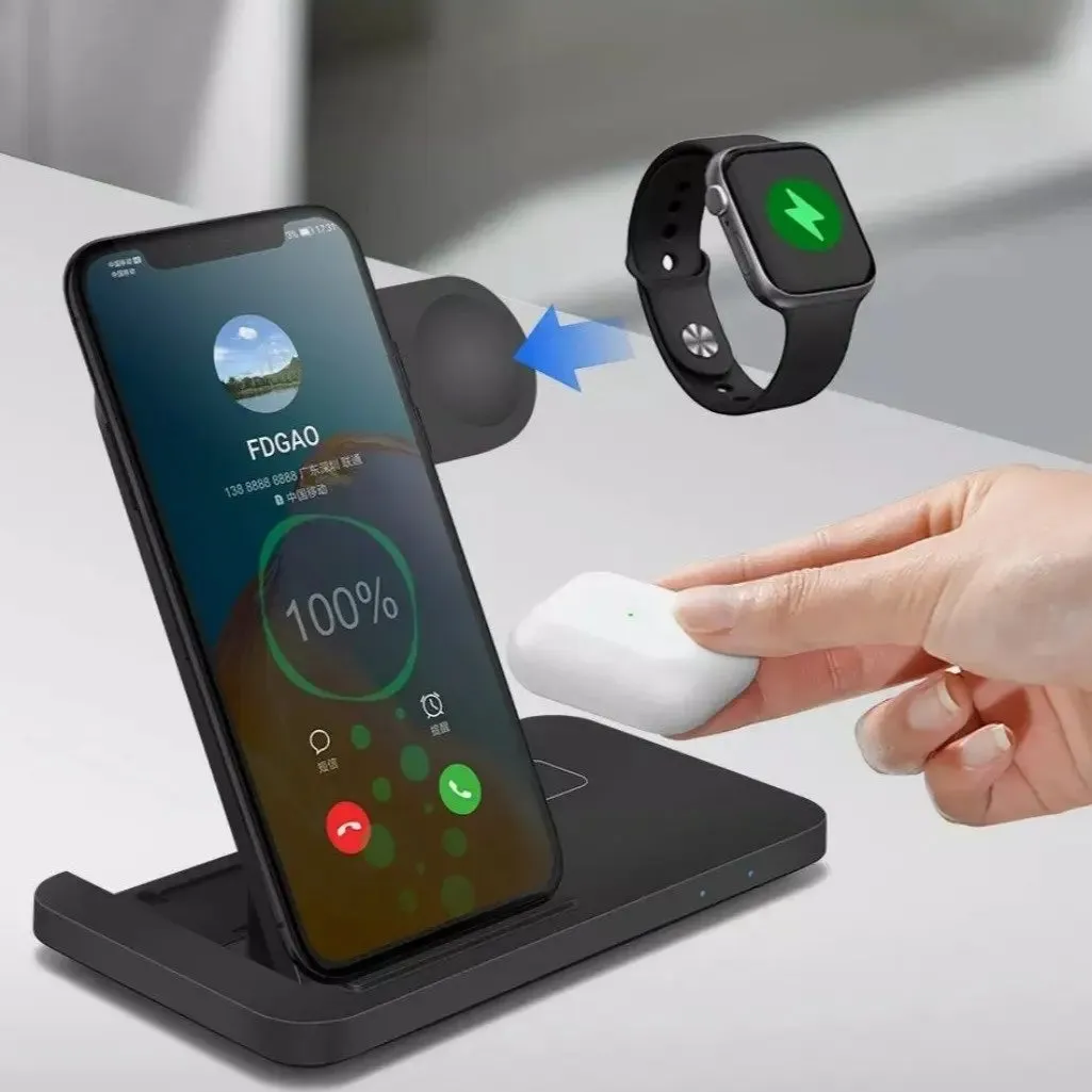 Ninja Dragons 3 in1 Wireless Foldable Charging Station-Wireless Charging Station