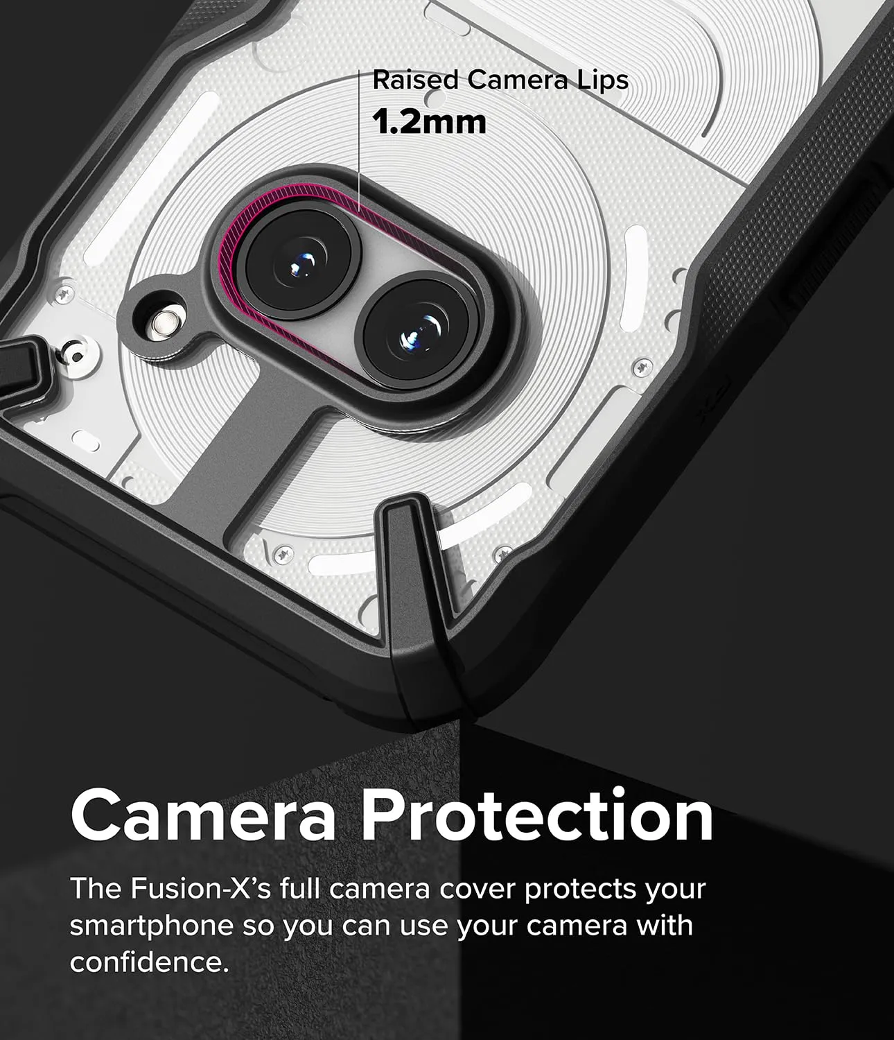 Nothing Phone (2A) Back Cover Case | Fusion X - Black