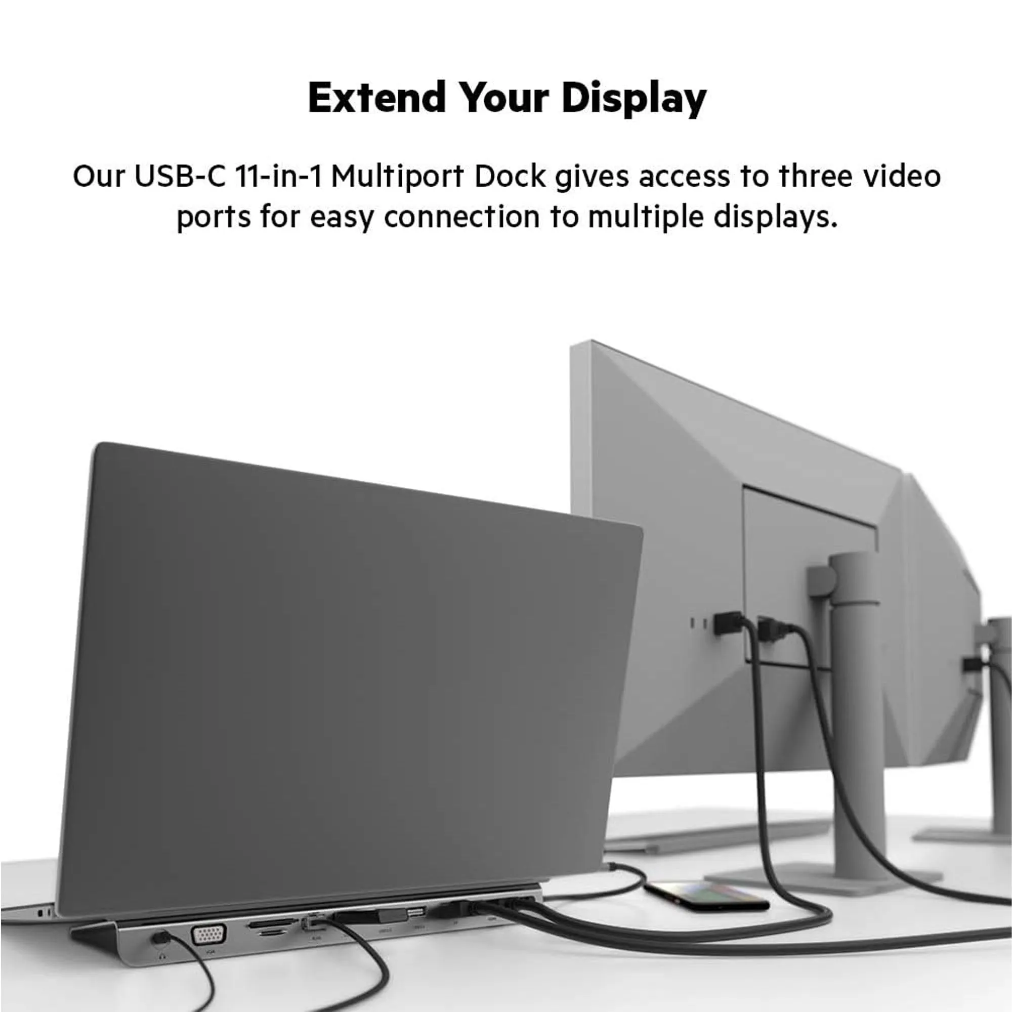 [ONLINE EXCLUSIVE] BELKIN Connect USB-C 11-in-1 Multiport Dock PD100W HDMI 4K VGA 1080P