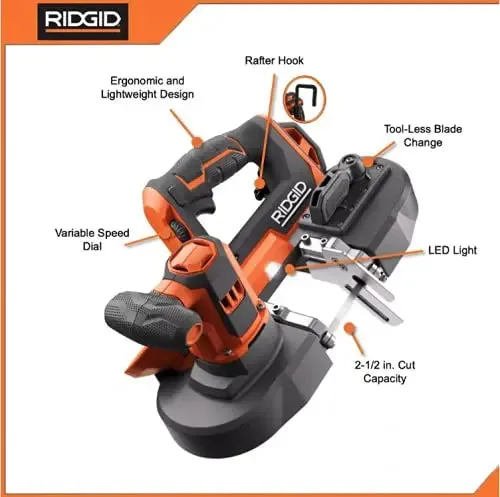 Open Box -  RIDGID 18-Volt Compact Band Saw (Tool Only)