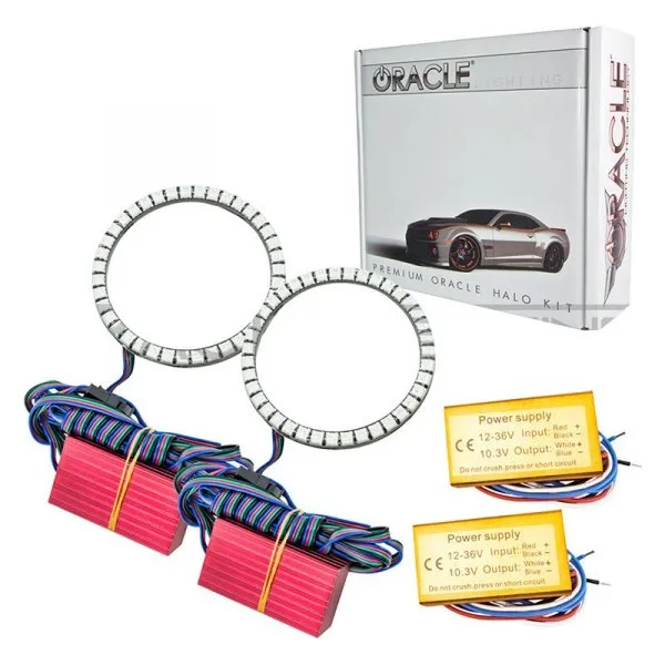 Oracle LED Projector Fog Light Halo Kit Dodge Charger (05-14) [Waterproof] Multicolored