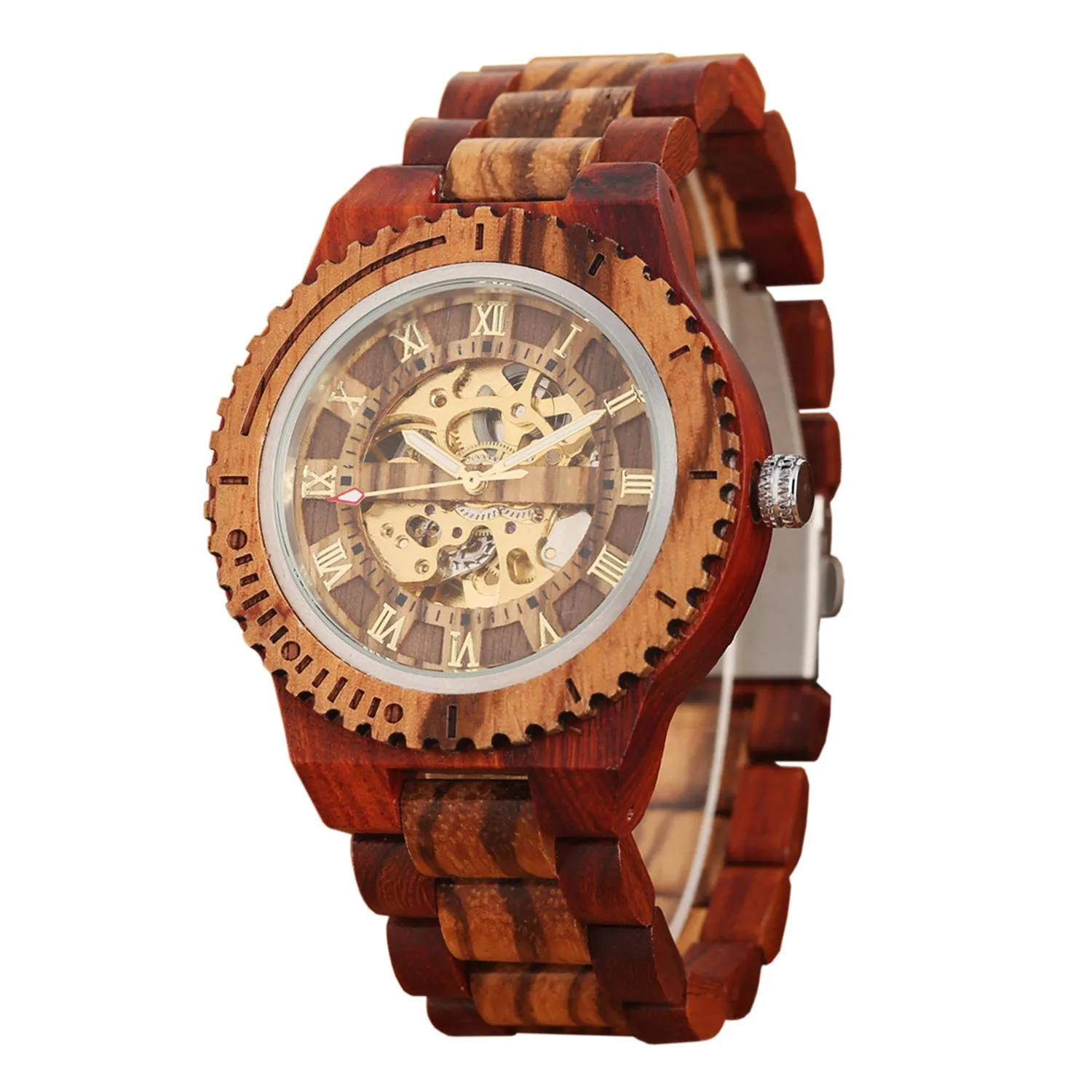 Orebro-Wood Watch Men Automatic Mechanical Watch