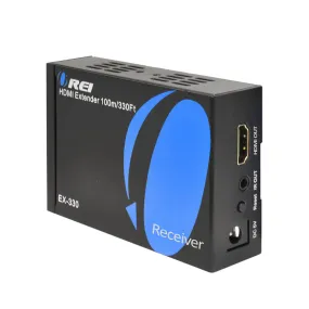 OREI EX-330-RX: HDMI Extender upto 330 Ft Over IP via Single CAT5e/ CAT6 Cable (Receiver only)