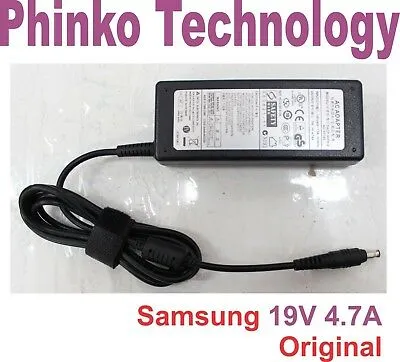 Original Genuine Adapter Charger for Samsung Laptops, 19V 4.74A, 90W