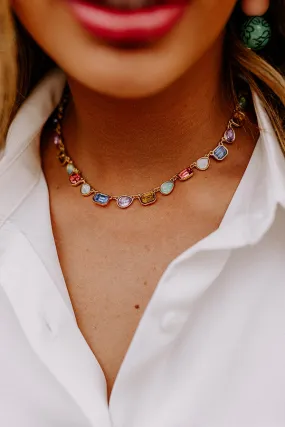 Perfectly Polished Necklace In Multi