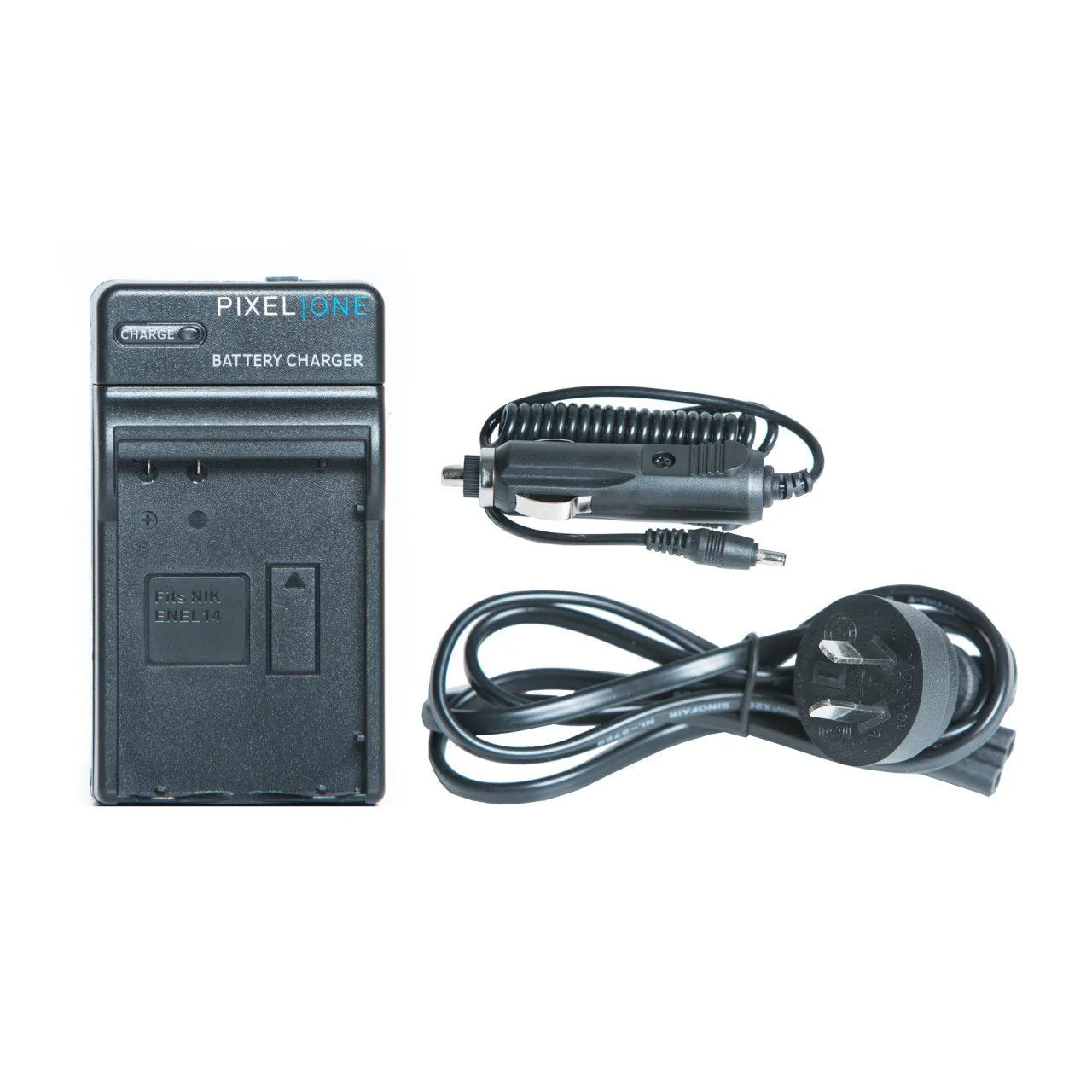 Pixel One MH-24 battery charger for Nikon EN-El14/EN-EL14a D5000/D3300/D5300