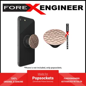 PopSockets PopGrip LUXE Swappable - Hammered Metal Rose Gold