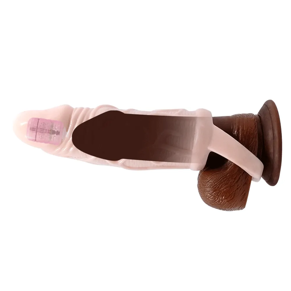 Pretty Love Harrison Vibrating Windowed Penis Extension Sleeve