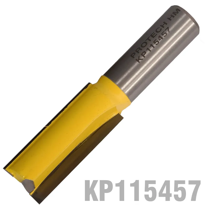 PRO-TECH STRAIGHT BIT 5/8'(15.9MM) X 1 1/2'(38.1MM) CUT 2 FLUTE WITH BOTTOM CUT KP115457