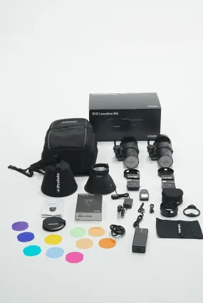 Profoto 901027/38296/38181 B1X 500 AIRTTL 2-Light Location Kit   Air Remote   OCF Magnum, Used