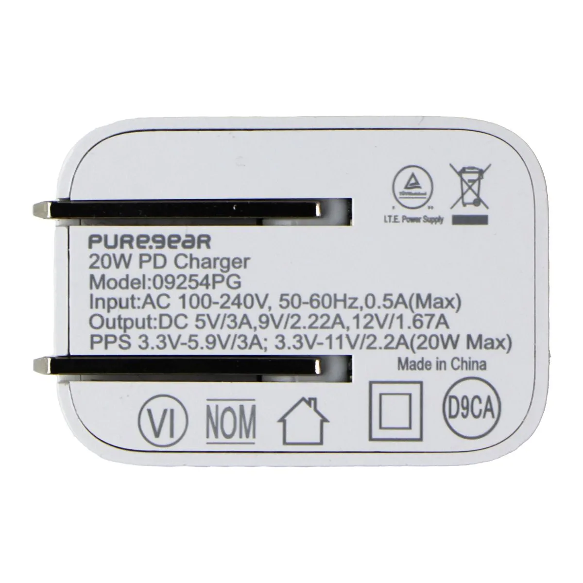 PureGear 20W Single USB-C PD Charger (09254PG) - White