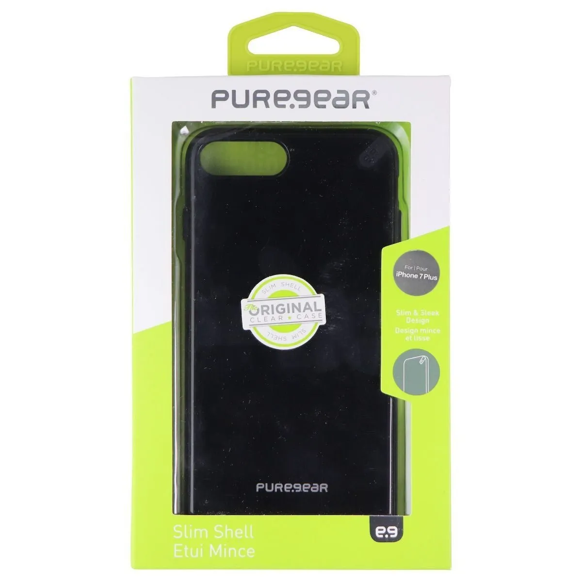 PureGear Slim Shell Series Case for Apple iPhone 8 Plus / iPhone 7 Plus - Black