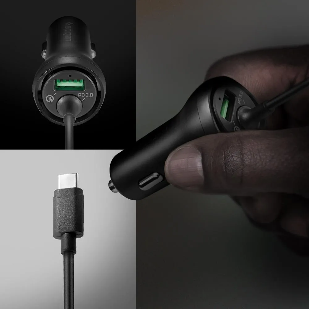 Qualcomm Quick Charge 3.0 Built-in USB-C Car Charger