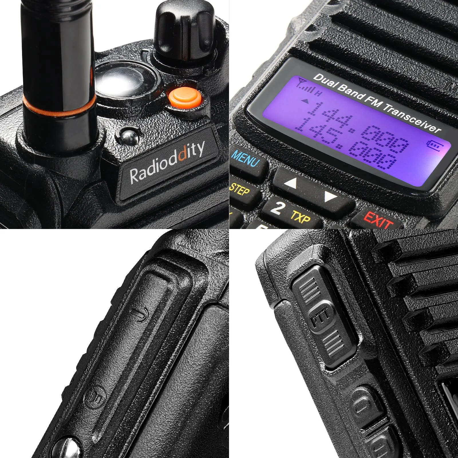 Radioddity GT-9R Dual Band Radio | 5W | IP67 Waterproof | 2000mAh | Customized EU Frequency