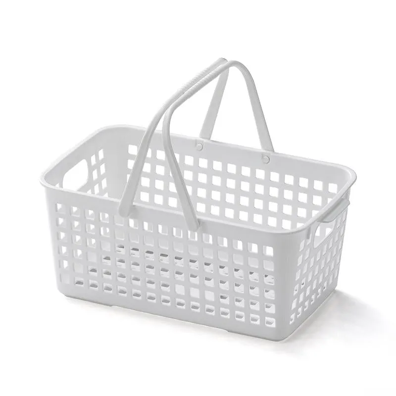 Rattan-Type Basket C White