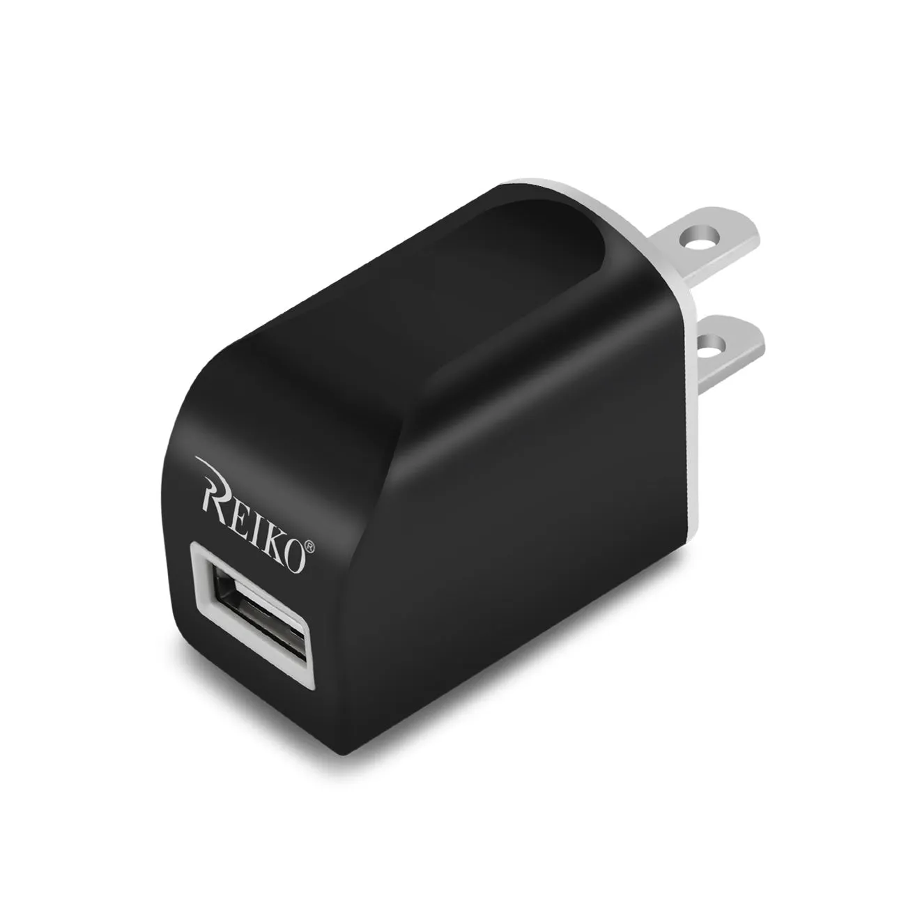 REIKO TYPE C TRAVEL CHARGER WITH DATA CABLE IN BLA