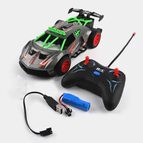 Remote Control Car With Light & Smoking For Kids