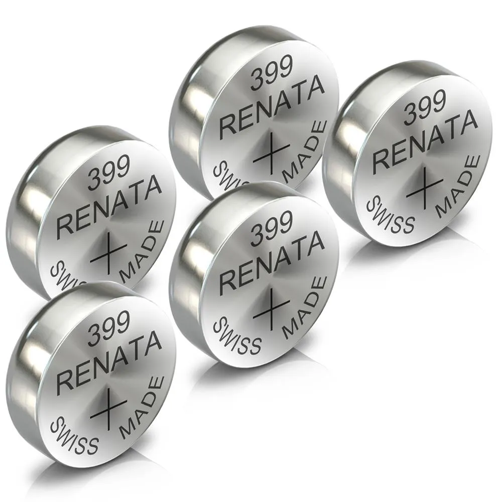 Renata 399 Watch Battery Swiss Made Silver Coin SR920SW 1.55V All Pack