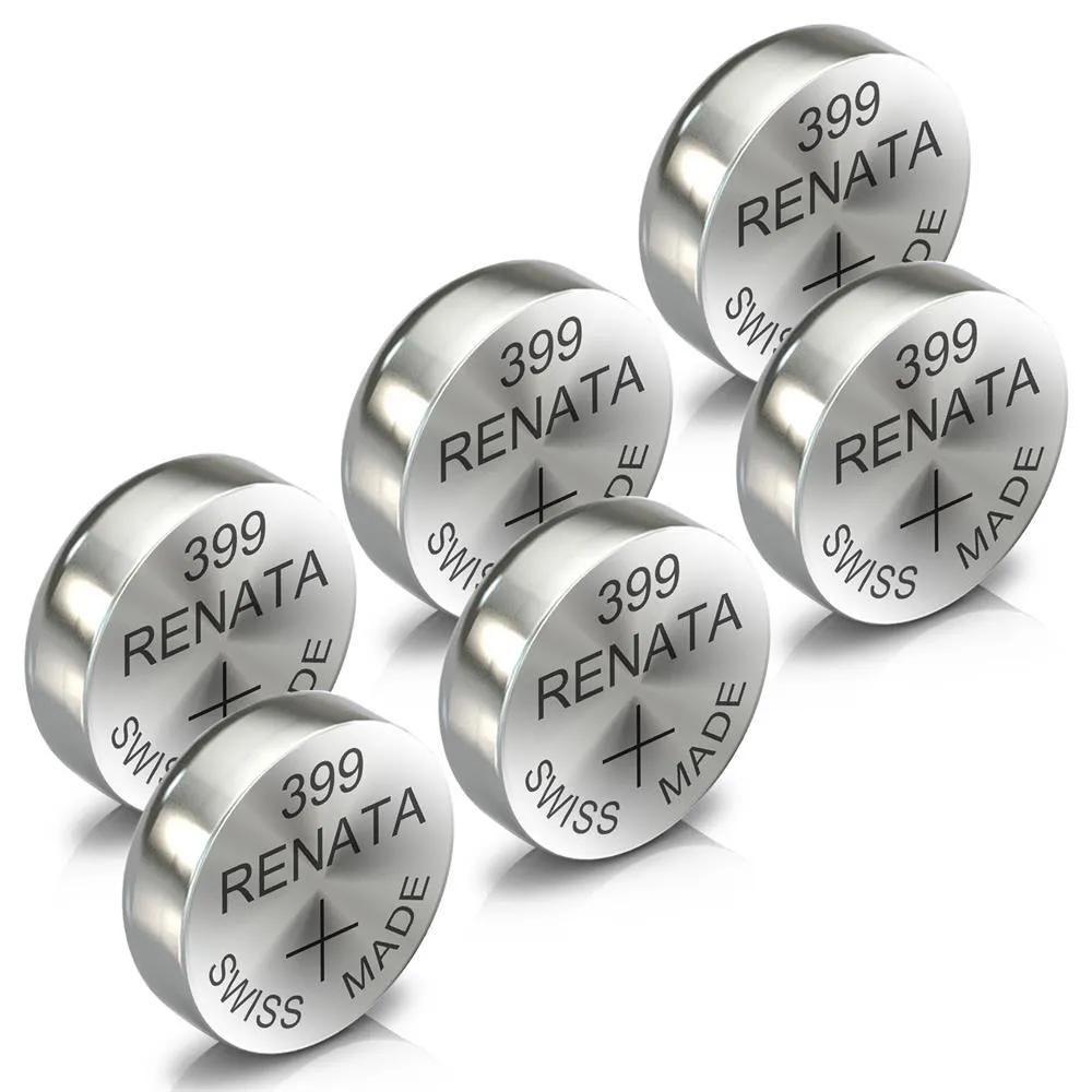 Renata 399 Watch Battery Swiss Made Silver Coin SR920SW 1.55V All Pack