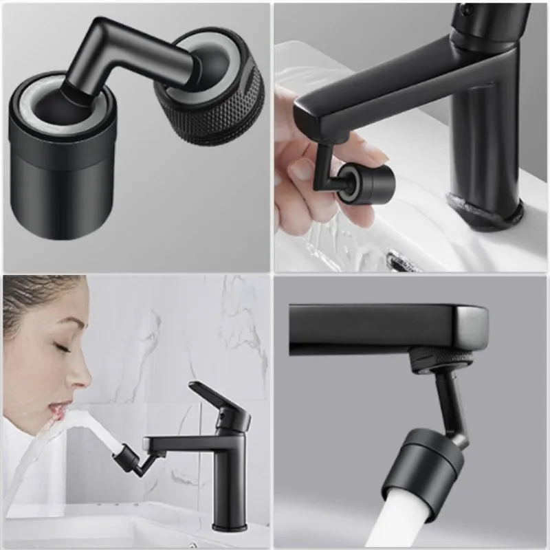 Revolutionary Metal Robotic Arm Faucet Extender – 360°/720°/1080° Rotating Nozzle with Pressurized Anti-Splash Filter for Kitchen & Washbasin Elegance