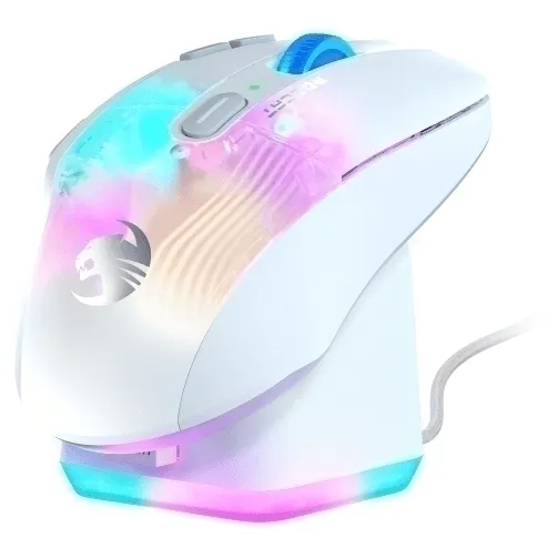 ROCCAT Mouse Kone XP Air Wireless Gaming with Charging Dock White