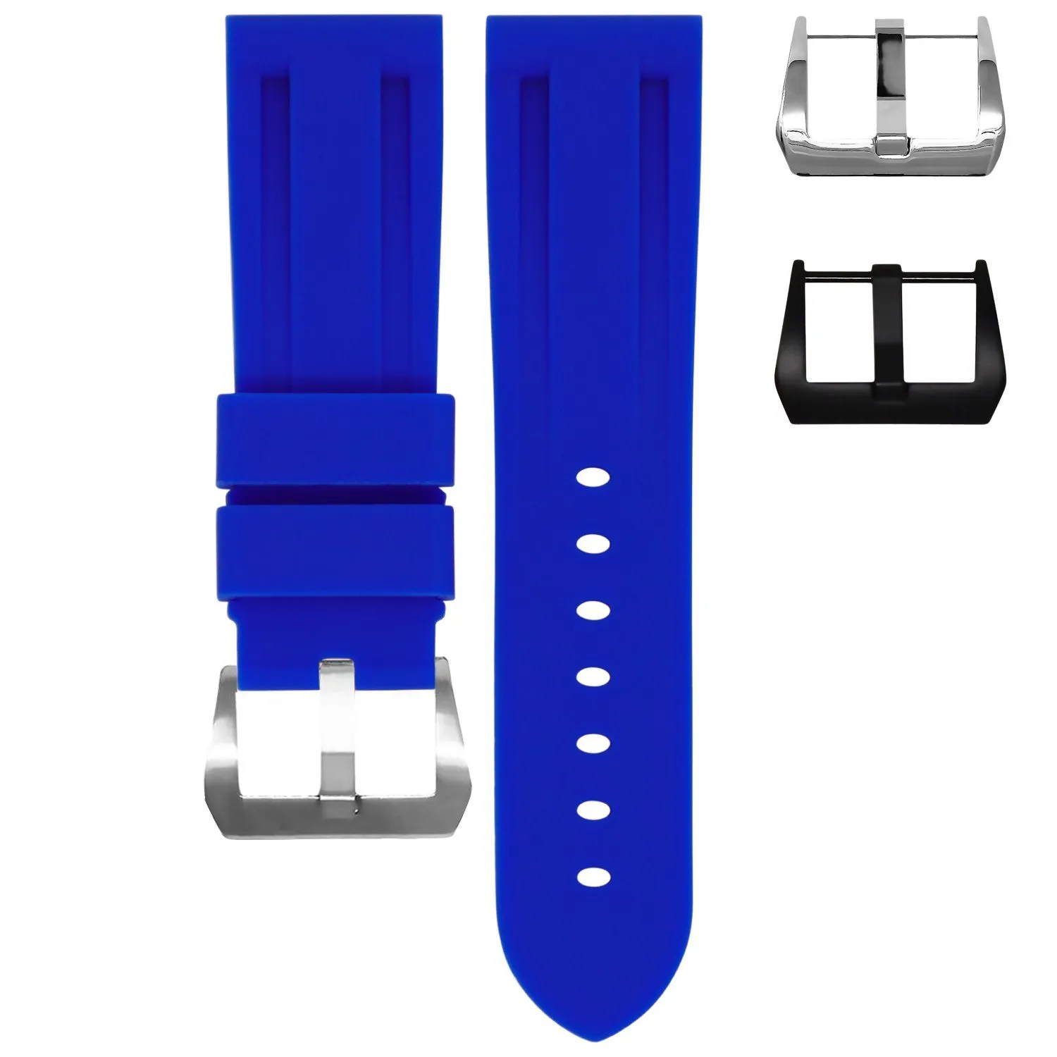 RUBBER STRAP FOR BREITLING BENTLEY MOTORS T - GULFSTREAM BLUE