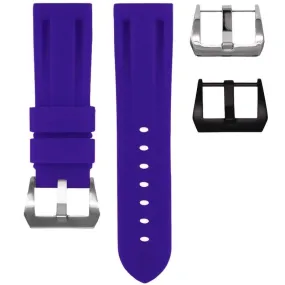 RUBBER STRAP FOR BREITLING CHRONOLINER - ROYAL PURPLE