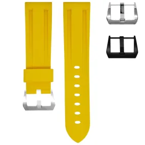 RUBBER STRAP FOR BREITLING COLT - SUNSHINE YELLOW