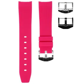 RUBBER STRAP FOR OMEGA SPEEDMASTER - SOUTH BEACH PINK