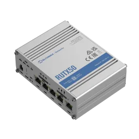 Rutx50 Is A Robust Industrial 5G Router Equipped With 5X Gigabit Ethernet Ports, Wifi, Dual-Sim, Gps, A Powerful Cpu And Rutos Software For Advanced Networking Solutions.