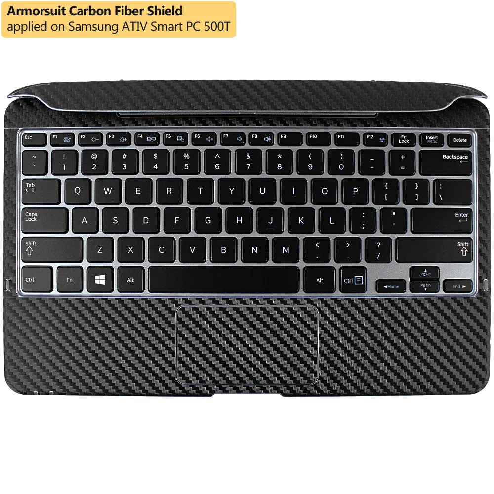 Samsung ATIV Smart PC 500T Keyboard Black Carbon Fiber Film Protector