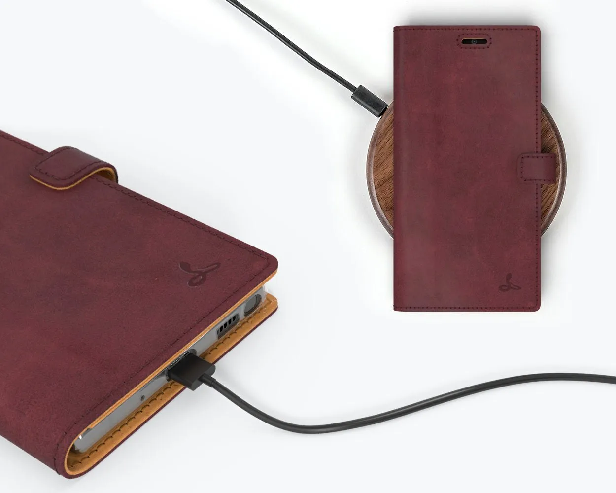 Samsung Galaxy Note 20 - Vintage Leather Wallet (Almost Perfect)