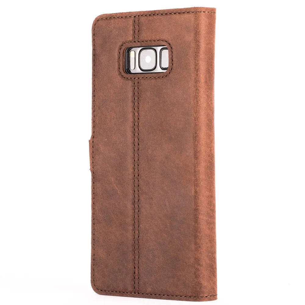 Samsung Galaxy S8 Plus - Vintage Leather Wallet (Almost Perfect)